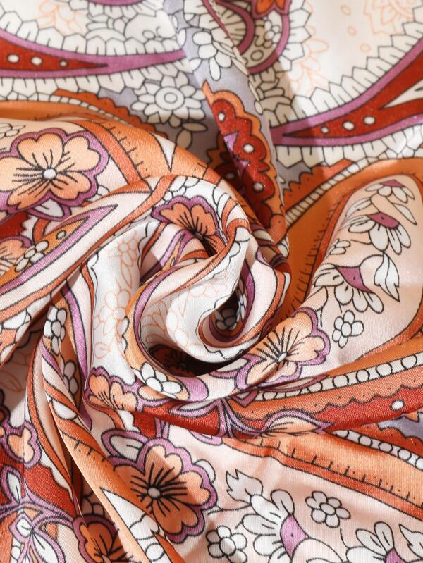 Paisley Print Chiffon Scarf