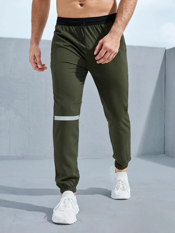 Men Slogan Graphic Sports Pants