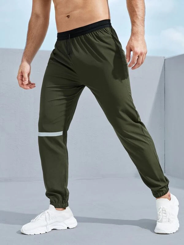 Men Slogan Graphic Sports Pants