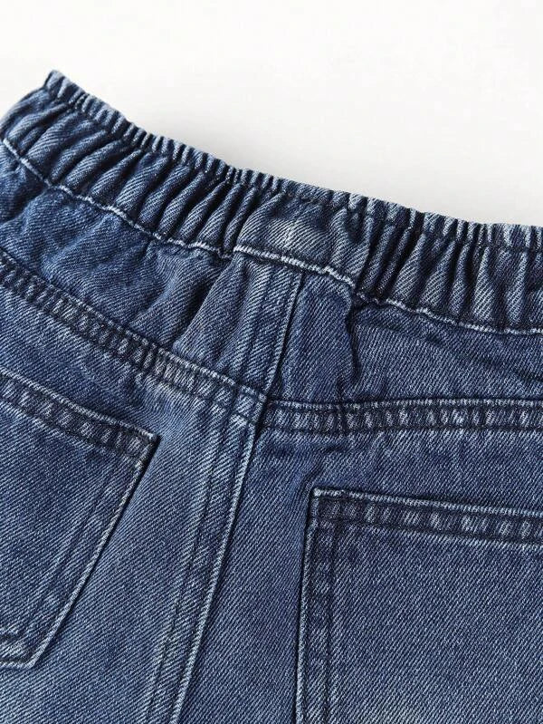 Toddler Boys Flap Pocket Denim Shorts