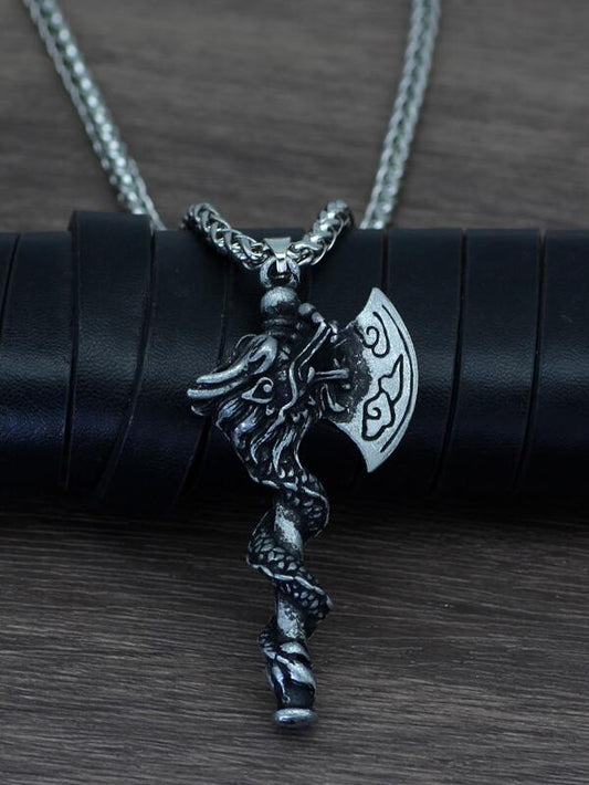 Men Axe Charm Necklace