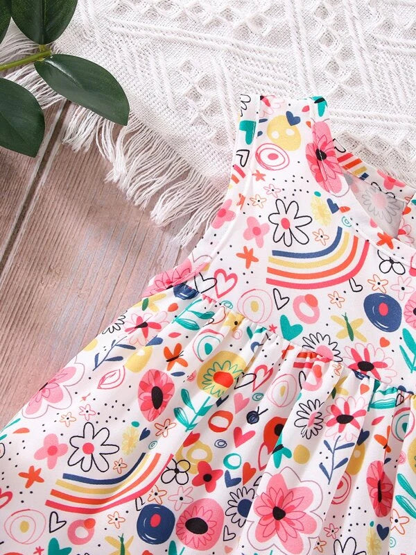 Baby Floral Print Smock Dress