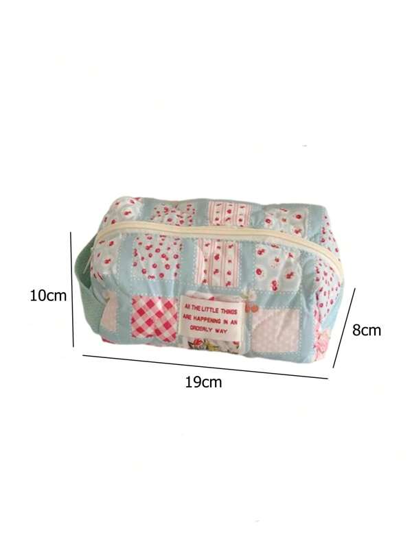 1pc Soft Women Makeup Bag Travel Cartoon Cosmetic Organizer Bag