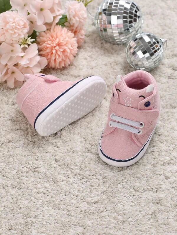 Baby Fox Decor Hook-and-loop Fastener Sneakers