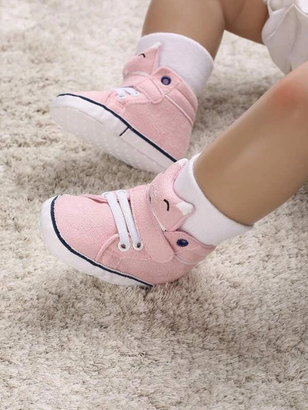 Baby Fox Decor Hook-and-loop Fastener Sneakers