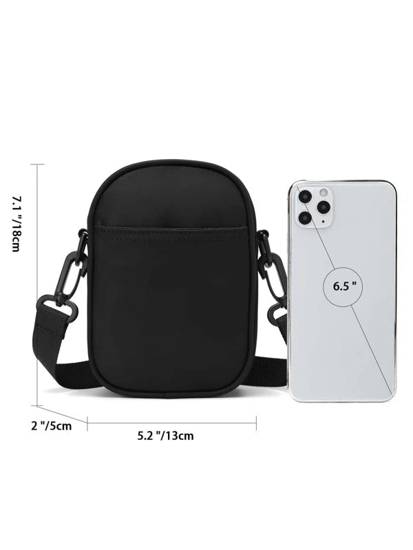 High School Students University Freshman multifunctional sling bag shoulder bag casual bag Mini Men Nylon Crossbody Bag, Handbag Schoolbag For Travel,College,Outdoors,Sports,Commute