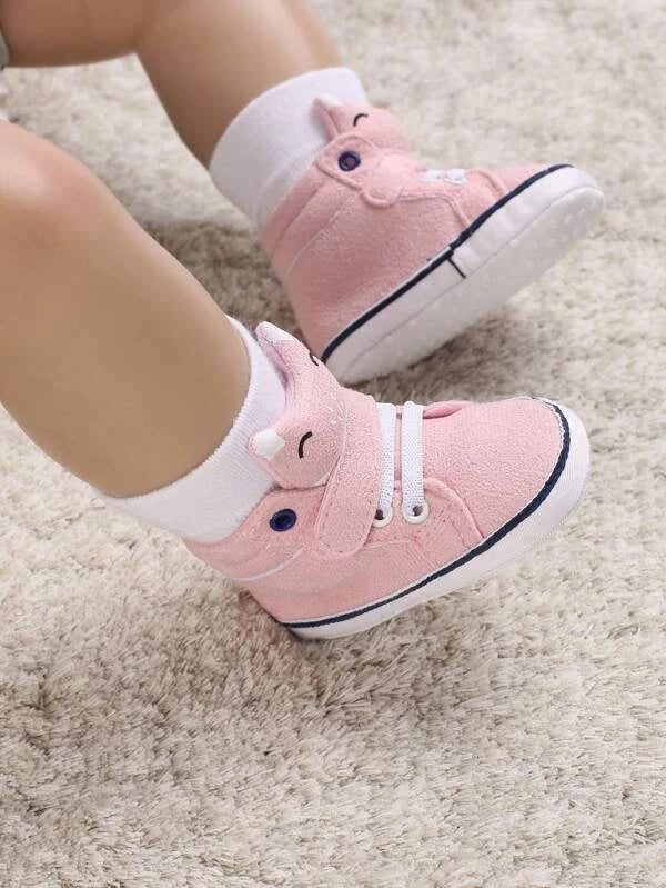 Baby Fox Decor Hook-and-loop Fastener Sneakers