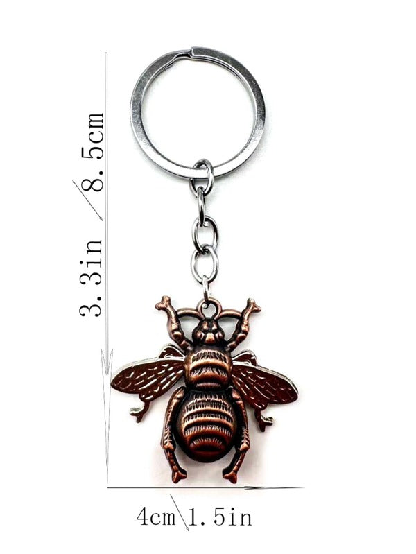 Men Bee Charm Keychain