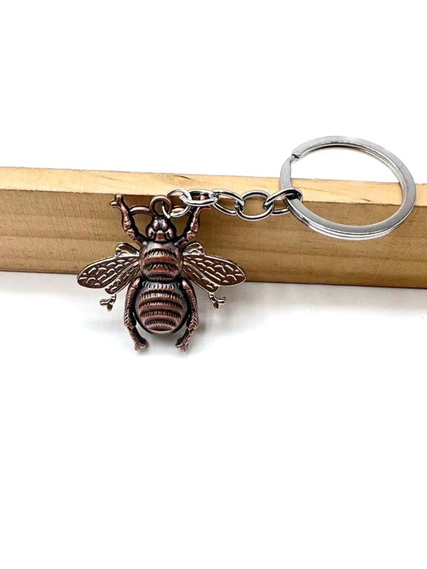 Men Bee Charm Keychain