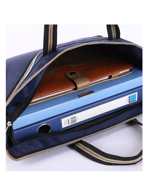 Briefcase Nylon Splash-proof Handheld Document Bag, Large Capacity Business Men's Bag, Computer Bag