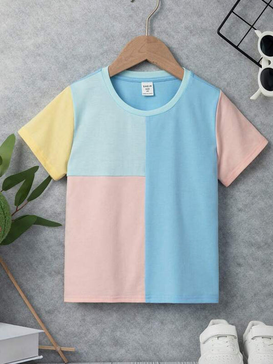 Toddler Boys Color Block Tee