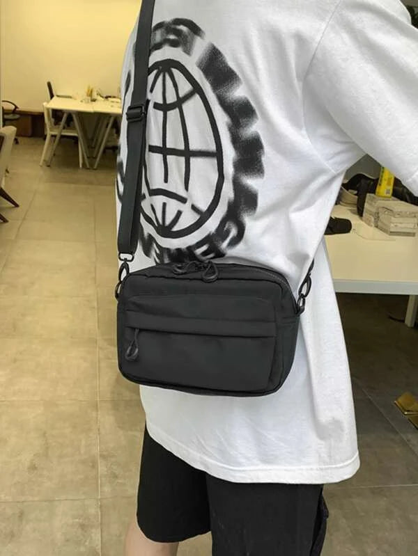 High School Students University Freshman multifunctional sling bag shoulder bag casual bag Mini Men Crossbody Bag, Handbag Schoolbag For Travel,College,Outdoors,Sports,Commute