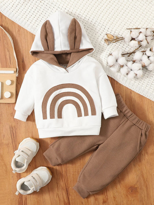 Baby 3D Ears Design Hoodie & Sweatpants