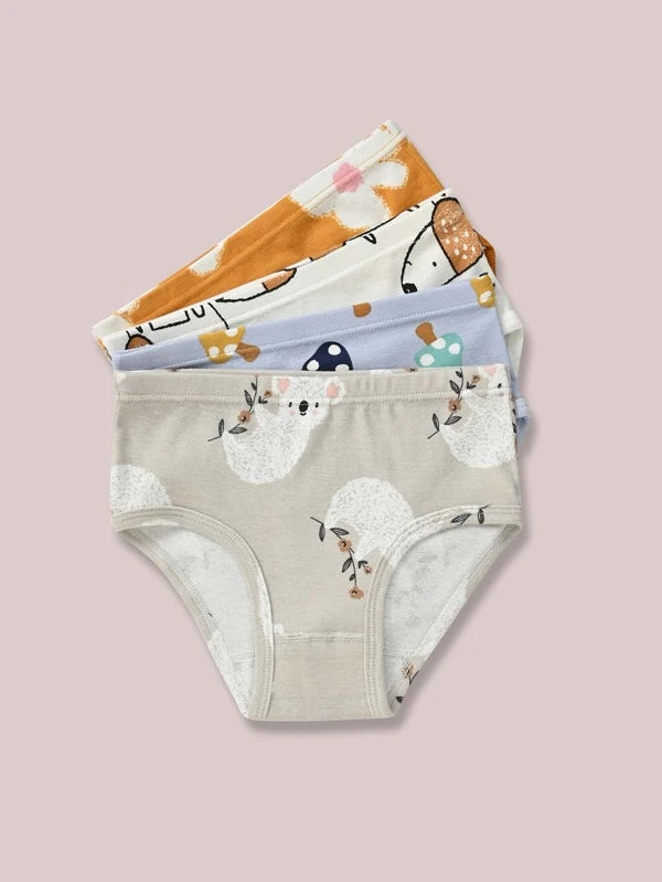 Toddler Girls 4pack Cartoon Graphic Brief