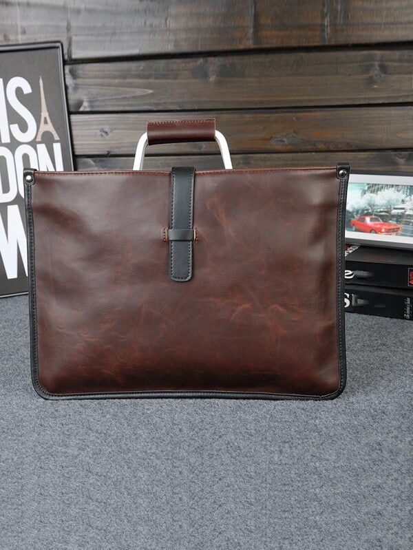 Simple Classic Retro Satchel Briefcase For Men