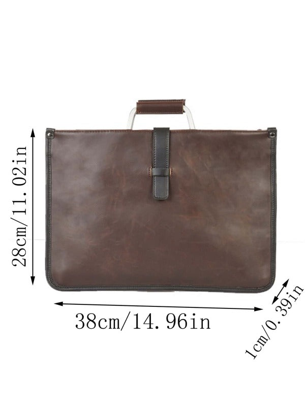 Simple Classic Retro Satchel Briefcase For Men