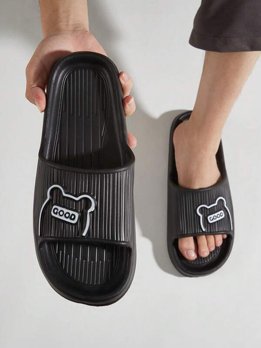 Fashion Slippers For Men, Cartoon Graphic Slides