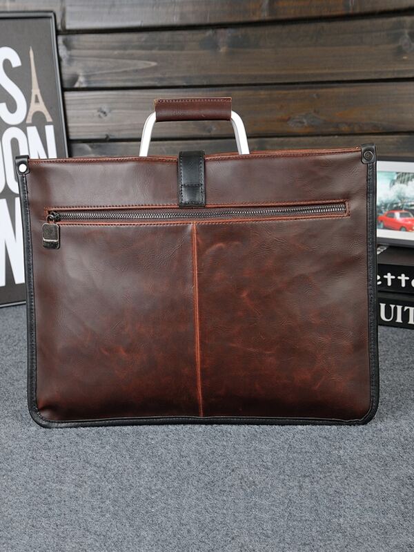 Simple Classic Retro Satchel Briefcase For Men