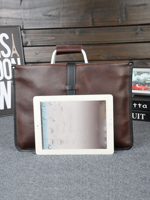 Simple Classic Retro Satchel Briefcase For Men