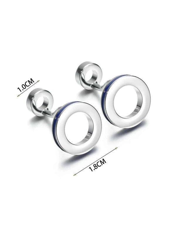 1pair French Style Delicate Cufflinks, Elegant Dress Accessory For Men