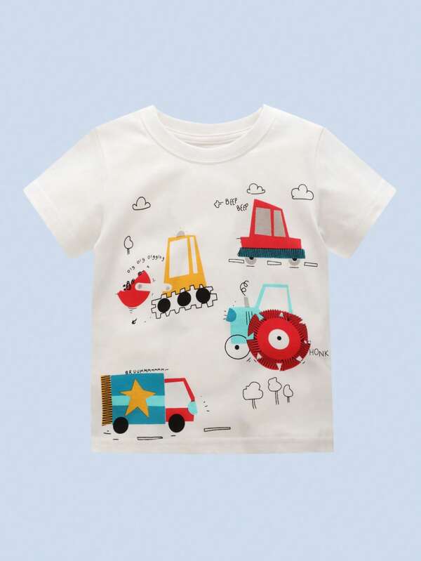 Toddler Boys Cartoon Graphic Tee