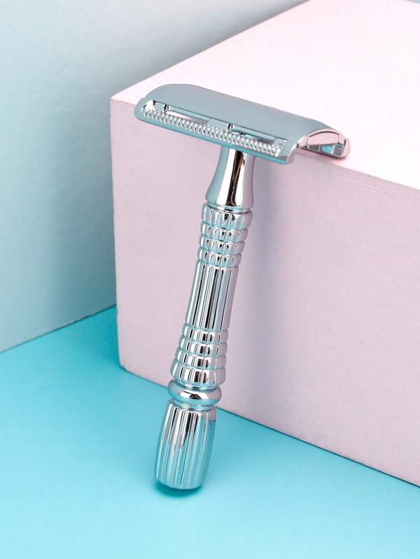 Safety Razor, 1pc Stainless Steel Razor Without Blade For Men Shaving