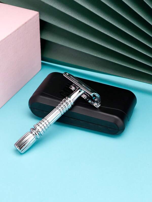 Safety Razor, 1pc Stainless Steel Razor Without Blade For Men Shaving