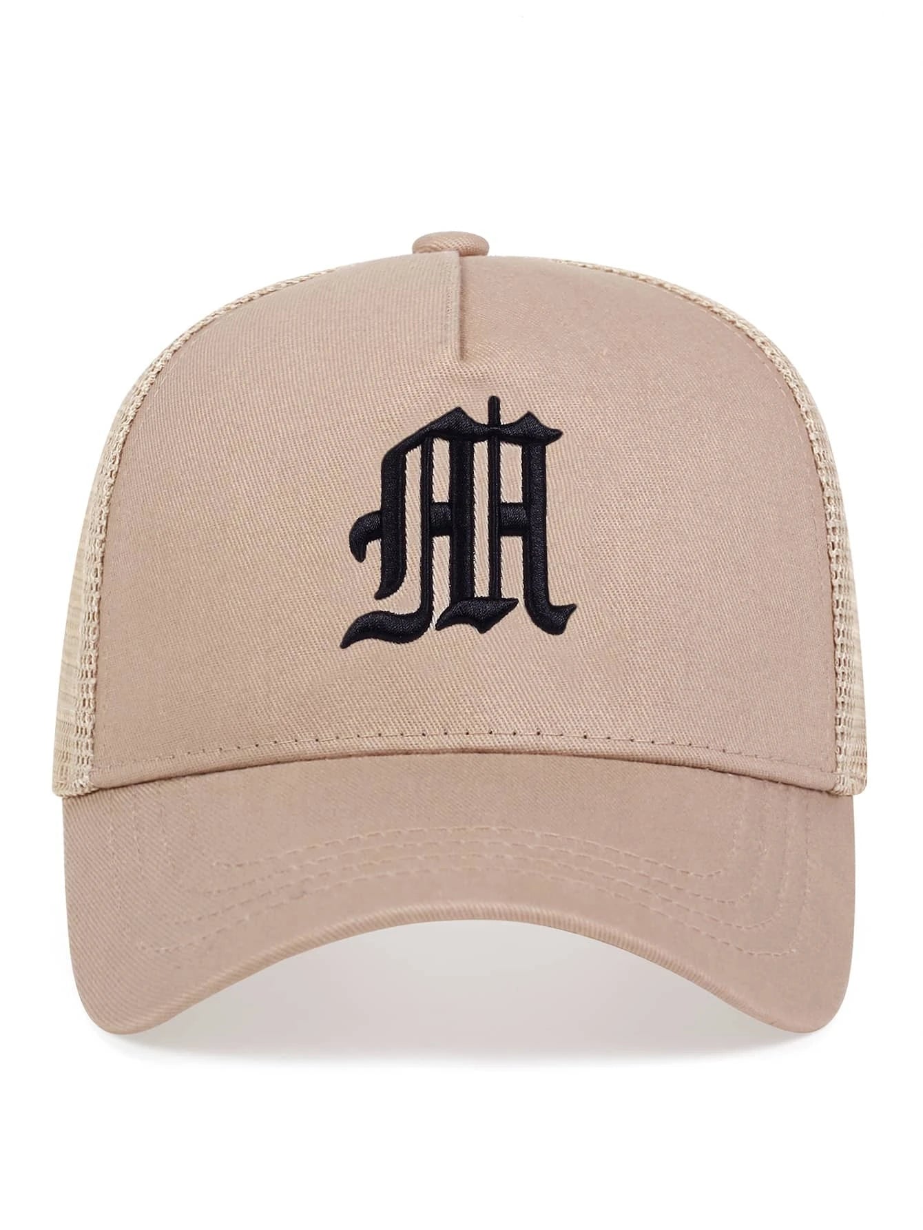 Men Letter Embroidery Trucker Hat