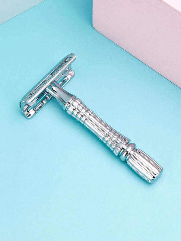 Safety Razor, 1pc Stainless Steel Razor Without Blade For Men Shaving