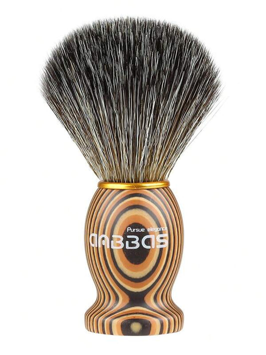 Reusable Beard Brush, 1pc Wood Letter Graphic Synthetic Fiber Beard Brush For Men