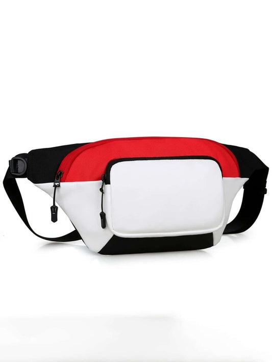 Men Color Block Fanny Pack