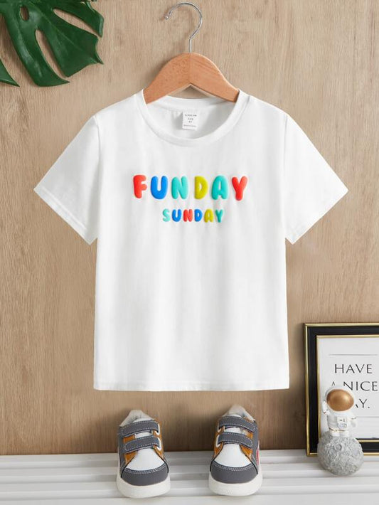 SHEIN Kids EVRYDAY Toddler Boys Slogan Graphic Tee