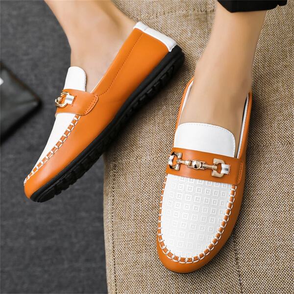 1 Pair Men's Fashionable And Casual Loafers Moccasin Shoes