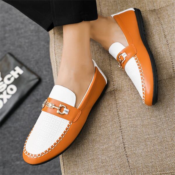 1 Pair Men's Fashionable And Casual Loafers Moccasin Shoes