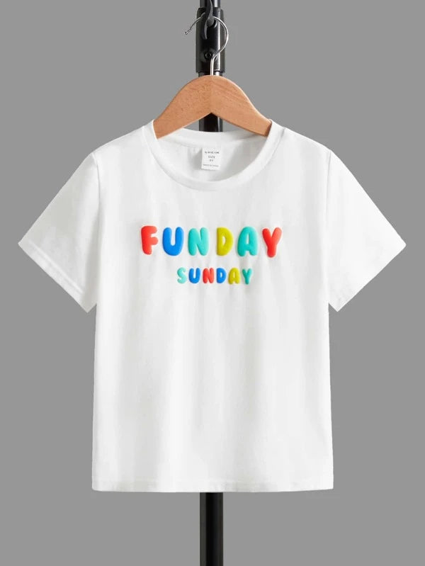 SHEIN Kids EVRYDAY Toddler Boys Slogan Graphic Tee