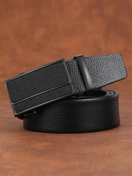 1pc Men Auto Buckle Business Belt For Daily Life