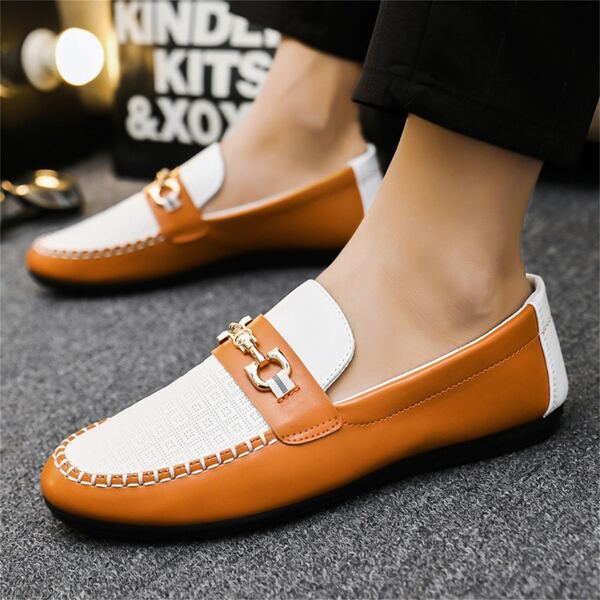 1 Pair Men's Fashionable And Casual Loafers Moccasin Shoes