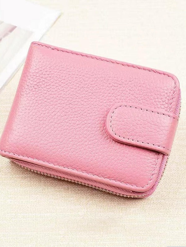 PU Wallet Card Holder Women Fashion Short Purse Clutch Zipper Money Bag Woman Small Purse