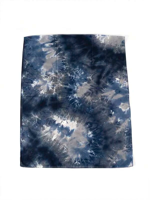 1pc Women Tie Dye Chiffon Fashionable Scarf For Daily Decoration