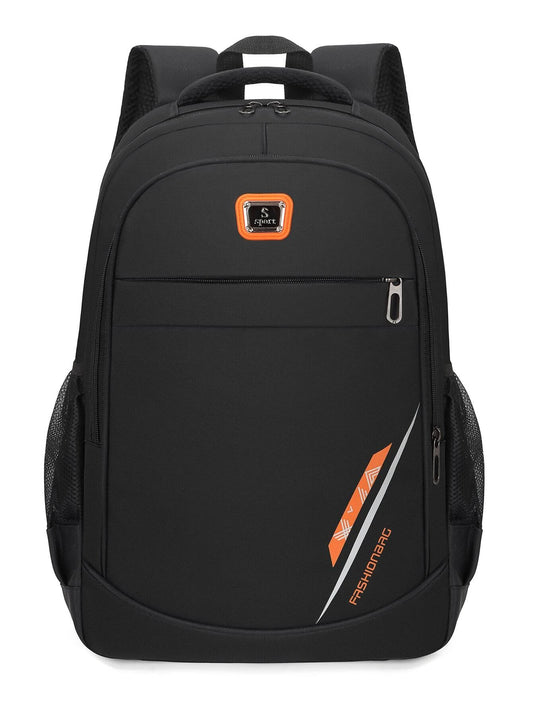 Men Letter Print Laptop Backpack