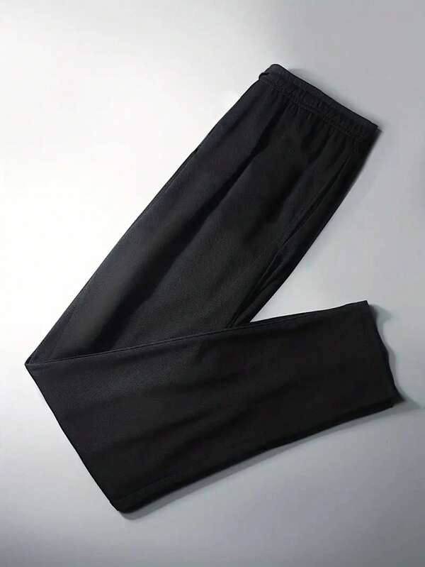 Running Men Solid Slant Pocket Sports Pants