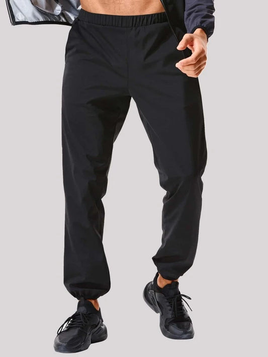 Men Solid Slant Pocket Sports Pants