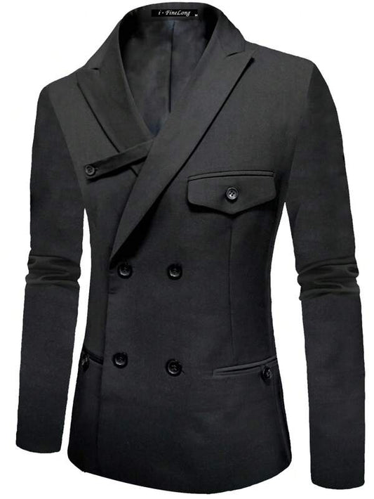 Men Double Breasted Blazer