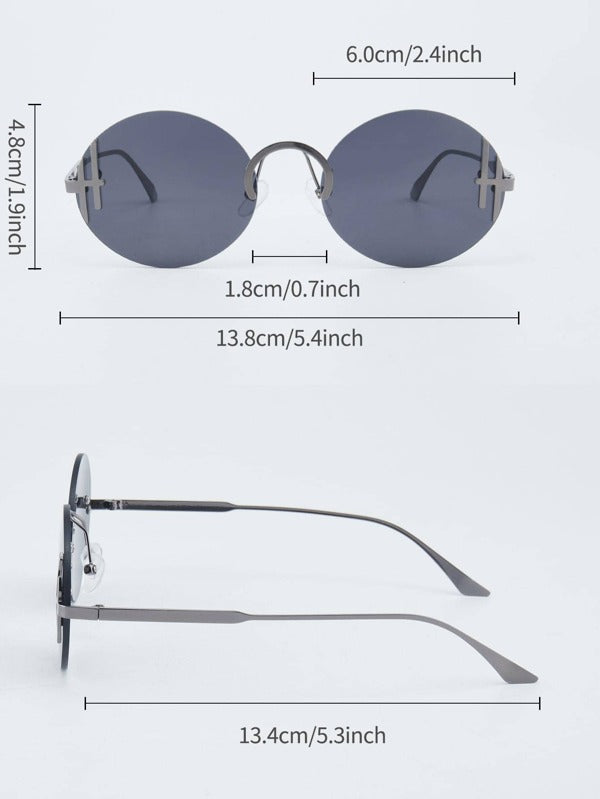 Men Rimless Fashion Glasses