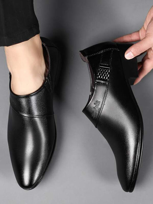 Men Letter Detail Monk Strap Shoes