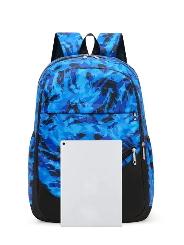 3pcs Men Graphic Print Casual Daypack Set