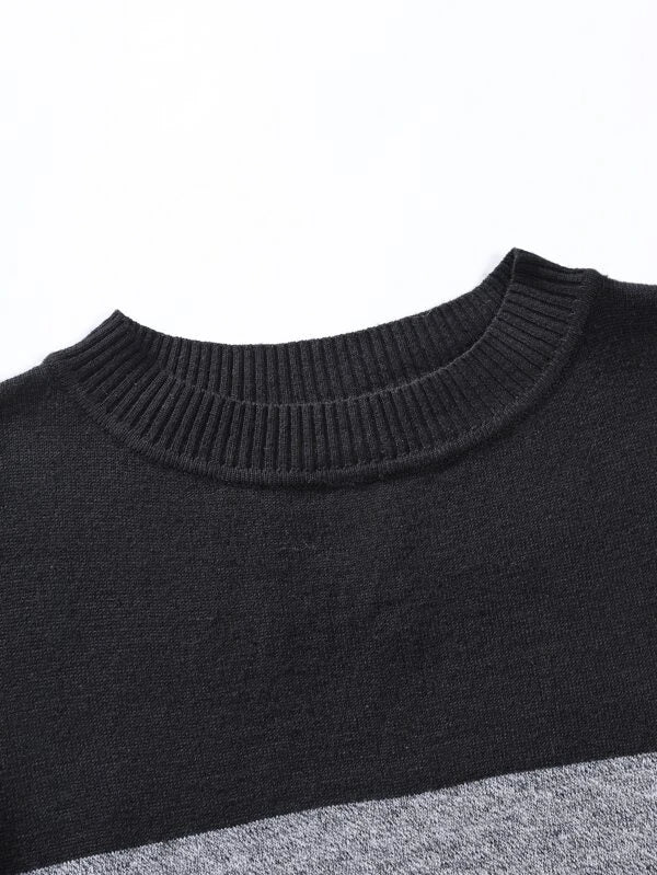 Manfinity Homme Men Color Block Drop Shoulder Sweater