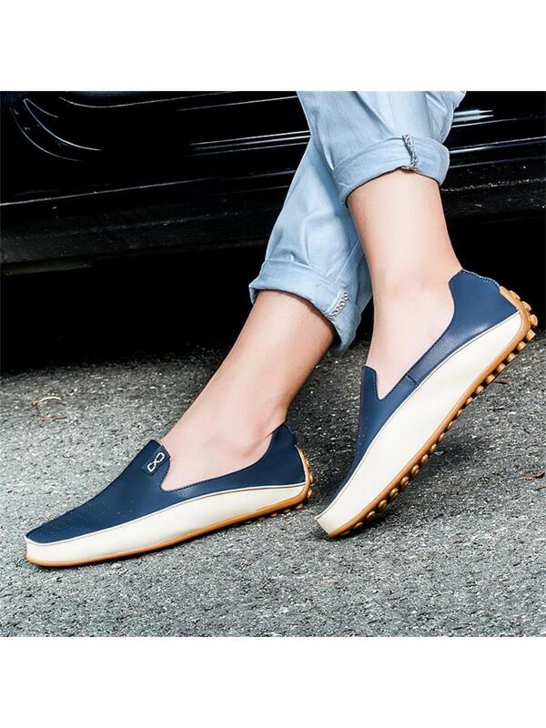 Men Colorblock Slip On Casual Loafers, Sport Outdoor Loafers