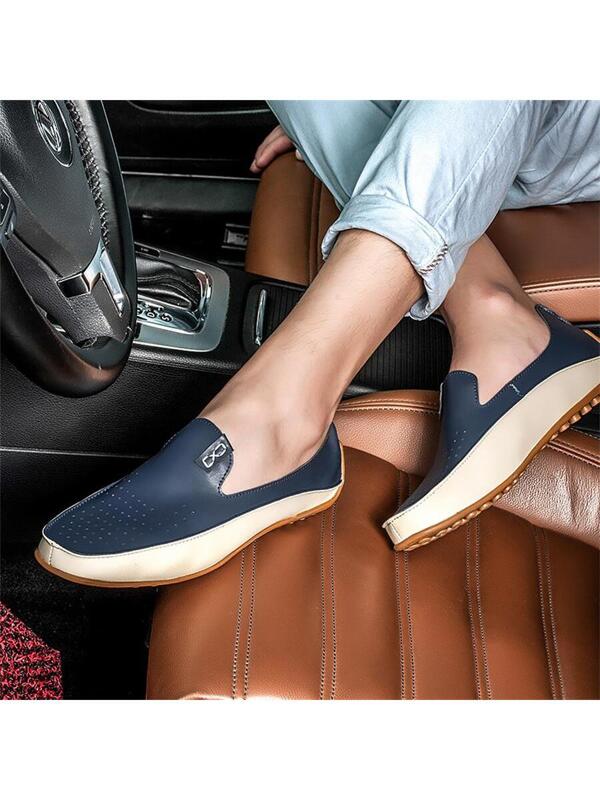 Men Colorblock Slip On Casual Loafers, Sport Outdoor Loafers