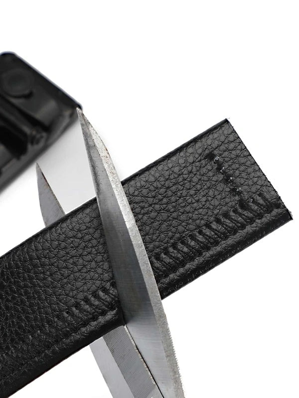 Men Black Belt Automatic Buckle Belt